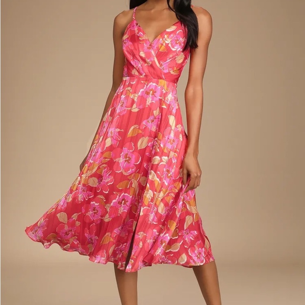 Lulus Floral Dress - Size Large